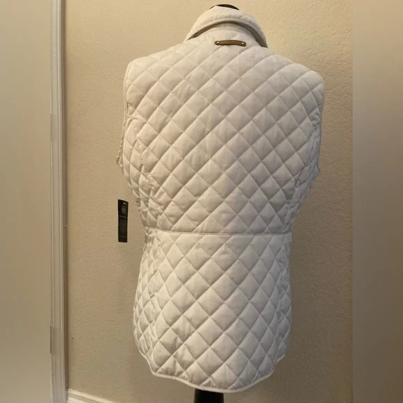 NWT Ralph Lauren White Quilted Vest - Picture 3 of 7